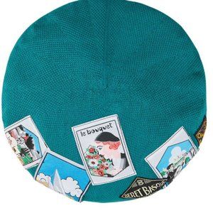 Laulhere French Original Beret Green Millésimes Patches